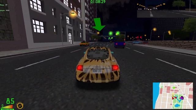 Midtown Madness 2 - Intrepid Jump - New York City + Race Mod Checkpoint[Amateur] смотреть онлайн
