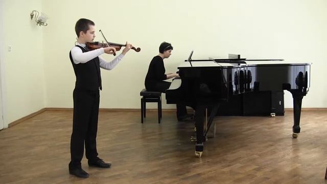 Бобырь Иван 10 лет Обер Ж. Престо для скрипки и ф-но