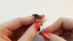 Браслет из бисера и бусин Чарующая ночь