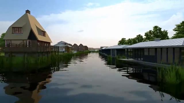 3D animatie woonwijk Nieuw Amsterdam, Drenthe смотреть онлайн
