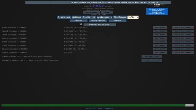 Antimatter Dimensions Part 43 - Finally ready to eternity смотреть онлайн