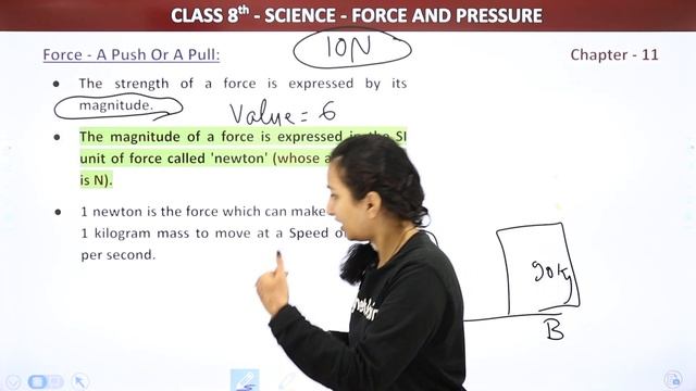 Class 8 Science Chapter 11 | A Push or A Pull Force - Force and Pressure смотреть онлайн