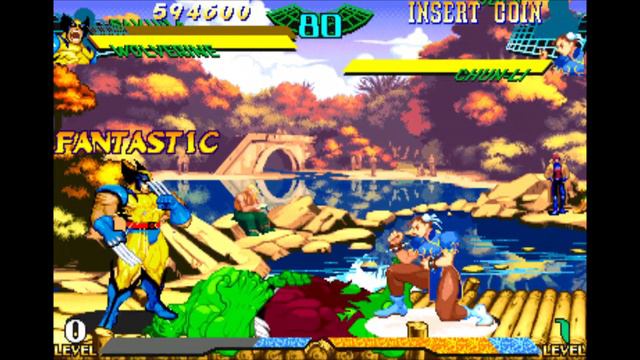 MARVEL VS STREET FIGHTER - Arcade - Europe version - ( SAKURA & WOLVERINE ) смотреть онлайн