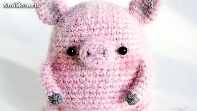 Амигуруми: схема Поросёнок Том. Игрушки вязаные крючком - Free Crochet Patterns.