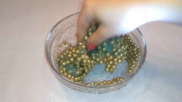 Gold Slime Ball Crunchy смешивание слизи कीचड़ मिश्रण mistura de lodo ASMR mezcla de limo 煤泥混合 n313 смотреть онлайн