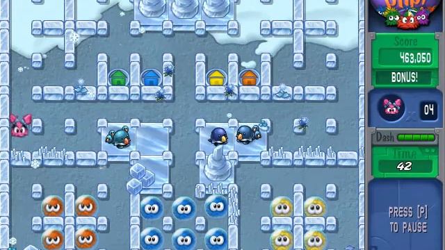 Bonus Level Stage 2 avoid the bomb Iggle Pop #popcap #pc #game #hit #run смотреть онлайн