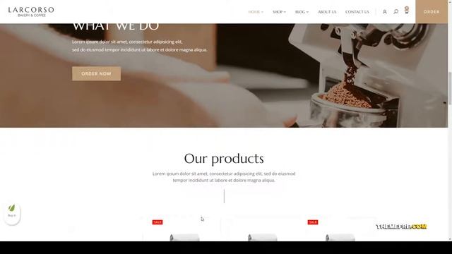 Larcorso - Coffee Shop WooCommerce Theme food dokan Easy Create Website смотреть онлайн
