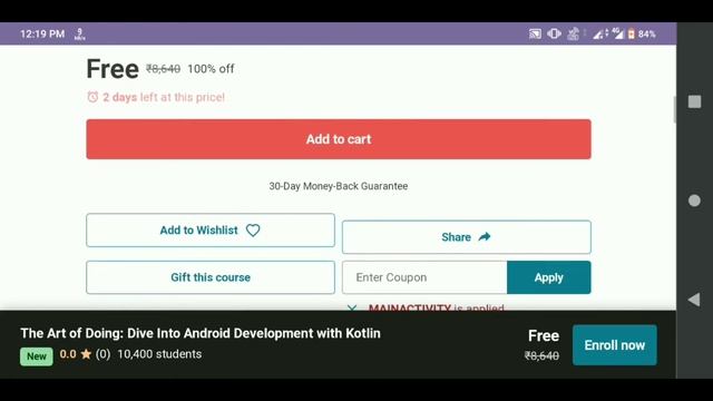 Udemy free course with certification|| course name: Android development with kotlin||Enroll for fre смотреть онлайн