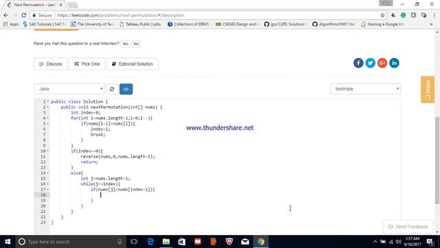 Leetcode 31 Next Permutation смотреть онлайн