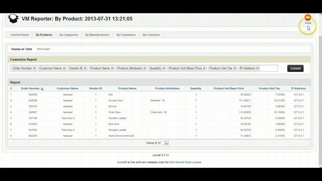 VM Reporter - Custom VirtueMart Reports and Analytics смотреть онлайн