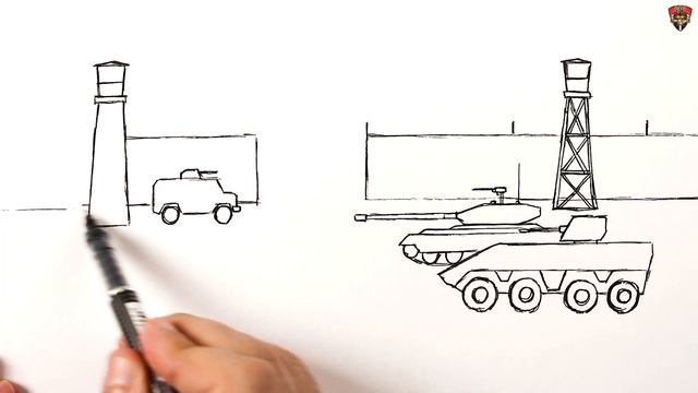 How to draw a Army Base смотреть онлайн
