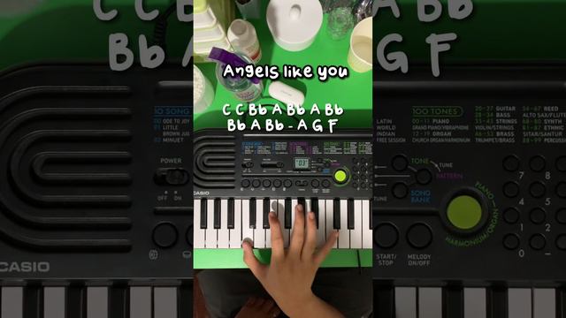 Angels like you | CASIO SA-47 piano tutorial смотреть онлайн