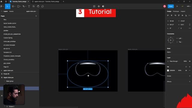 Vision PRO interface interativa @Apple @Figma protótipo, interação, ui/ux смотреть онлайн