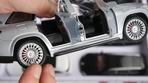 Майбах внедорожник - Maybach GLS 600 - машинка в масштабе 1/24 - поворотные колёса, всё открывается
