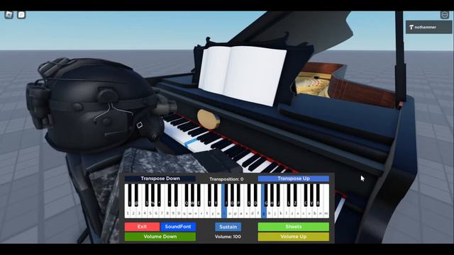 Imagine Dragons - Bones | Roblox Piano смотреть онлайн