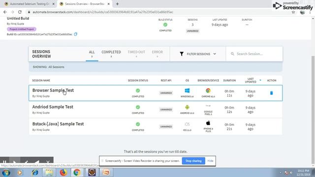 Selenium Execution On Cloud/BrowserStack смотреть онлайн