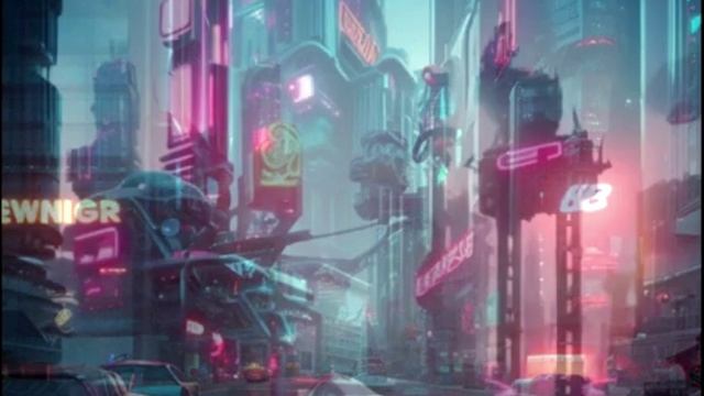 Sci-Fi Будущее. Нейросеть рисует. смотреть онлайн