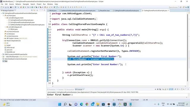 Calling db custom Function Using CallableStatement in JDBC |How to call a stored function from jdbc смотреть онлайн