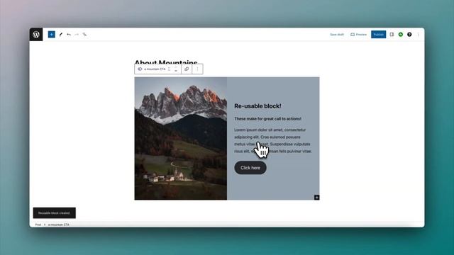 How to create a reusable block on WordPress.com смотреть онлайн