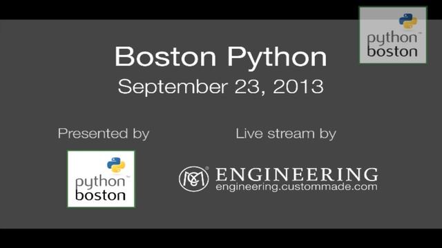 Boston Python September 23, 2013 смотреть онлайн