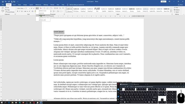Microsoft Word Dasar 06 - Cara Menggunakan Change Case смотреть онлайн