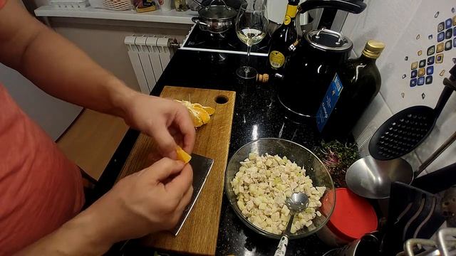 ★ Салат из куриной грудки с яблоком и апельсином.????? смотреть онлайн