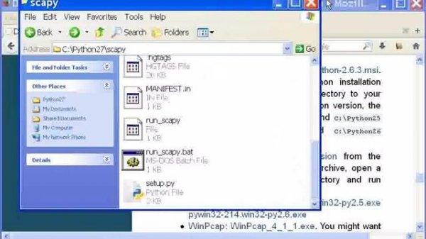 Python Scapy download and install for windows