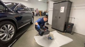 2019-2024 INFINITY QX50 Transmission oil change. No Dipstick.