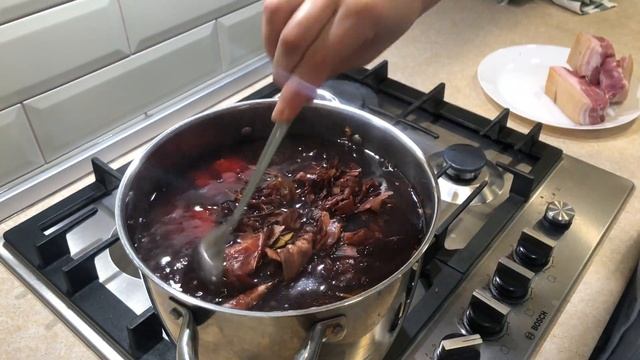 Лучший рецепт! Сало в луковой шелухе. смотреть онлайн