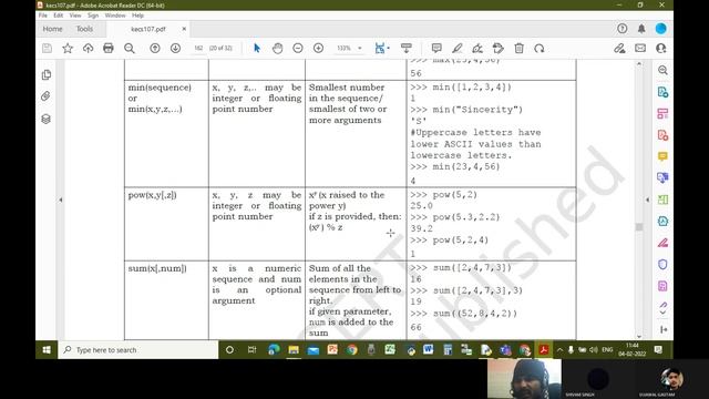 04 Feb 2022 XI CS Revision Class 1 (Python Modules) смотреть онлайн