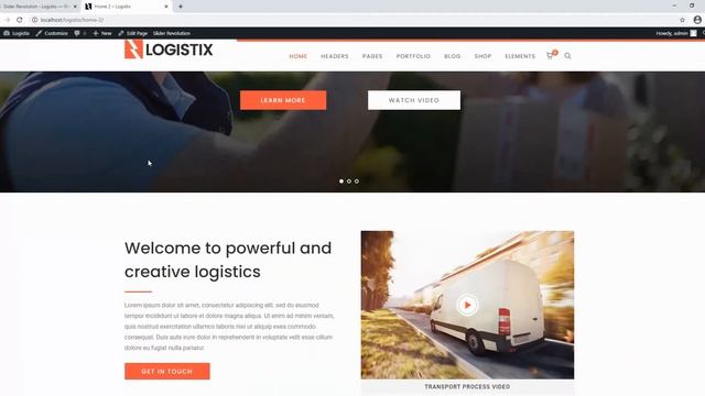 Logistix | Responsive Transportation WordPress Theme Installation and One Click Demo Import смотреть онлайн