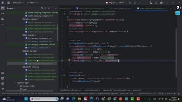 U, D CRUD Update Delete Category Angular Material Dialog and Spring Boot and Pagination MYSQL смотреть онлайн