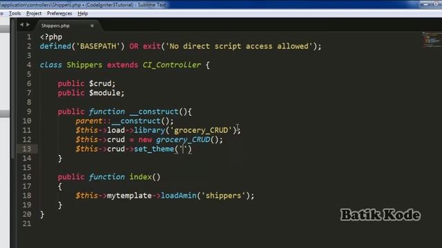 CodeIgniter Turorial : Super Fast CRUD using Grocery смотреть онлайн