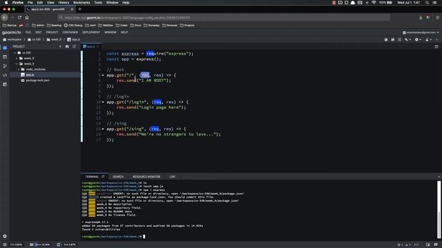Full Stack Web Developer Course: 9_2 - Creating an Express Webapp смотреть онлайн