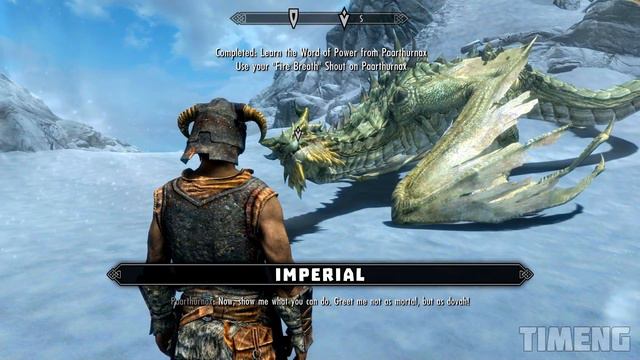 Skyrim ٠ Paarthurnax Reaction to the Character Race смотреть онлайн