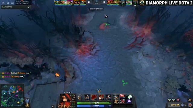 WARLOCK HARD CARRY - 850 GPM 24 Kills 58k Damage 9k MMR Patch 7.01 Dota 2 смотреть онлайн