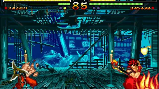 Samurai Shodown V: Kazuki playthrough lvl-4 【60fps】 смотреть онлайн