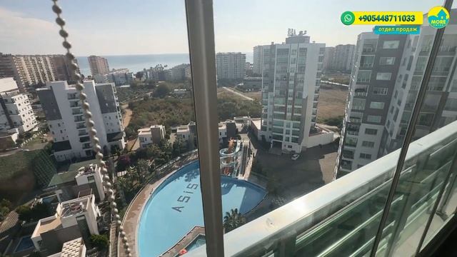 2+1 с огромной террасой, вид на море, 125 000 долларов. р-н Томюк, Мерсин, Турция смотреть онлайн