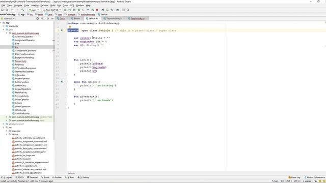 Kotlin Beginner | Kotlin | Training | Learn Kotlin By Making App | Class Visibility Modifiers смотреть онлайн