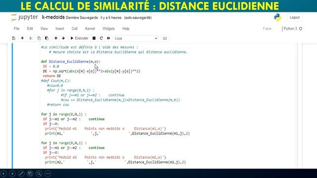 k-Médoïdes : Programme en Python de l'Algorithme k-medoids avec un exercice corrigé. смотреть онлайн