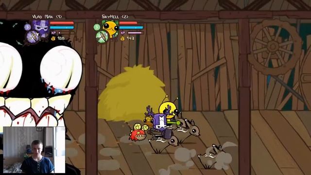 Смешная и замечательная игра. Гигантское чёрное существо! (Castle Crashers) - #2 смотреть онлайн