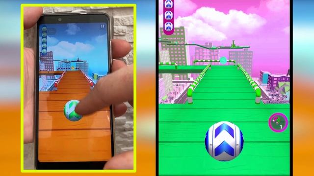 Star Ball vs Reverse in Sky Rolling Balls - SpeedRun Levels 22-33, Color Race-123 смотреть онлайн