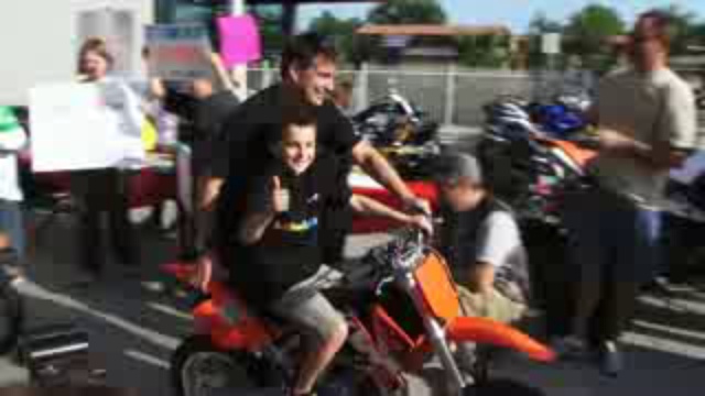 Bud Feldkamp And Malcolm Smith Protest Mini Bike Ban