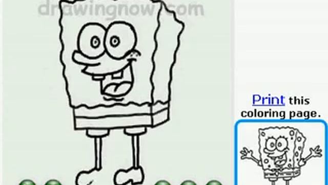 Видео пособие "Как рисовать Спанч Боба 2 смотреть онлайн