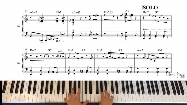 SatinDoll /jazzpiano (Piano Transcription)arr.HansPiano/ Freedownload