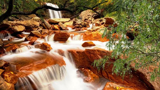 Relaxing waterfall music| Instrumental music| meditation| calming| stress relief смотреть онлайн