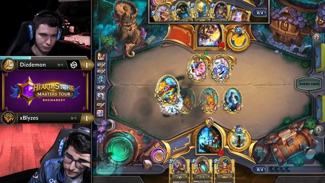 Dizdemon vs xBlyzes - Swiss Round 7 - Hearthstone Masters Tour Bucharest смотреть онлайн