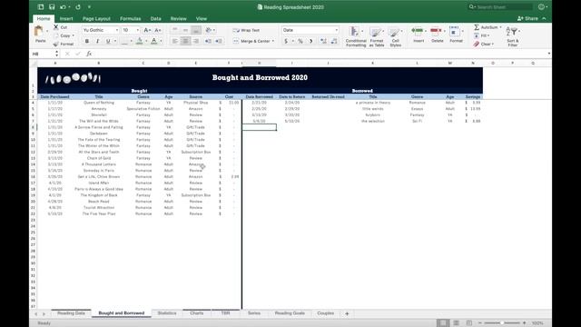 My Reading Spreadsheet | How I Track My Reading смотреть онлайн