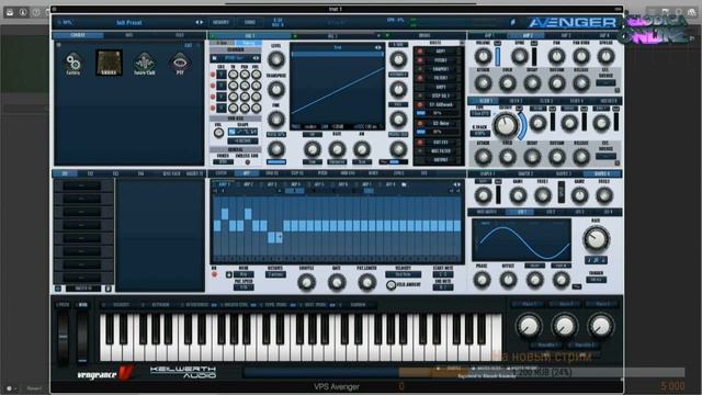 Стрим № 5 VPS Avenger. Обзор синтезатора. смотреть онлайн