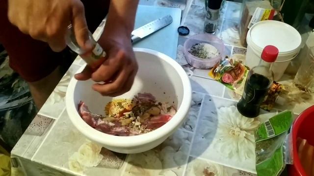 Свинина с шампиньонами